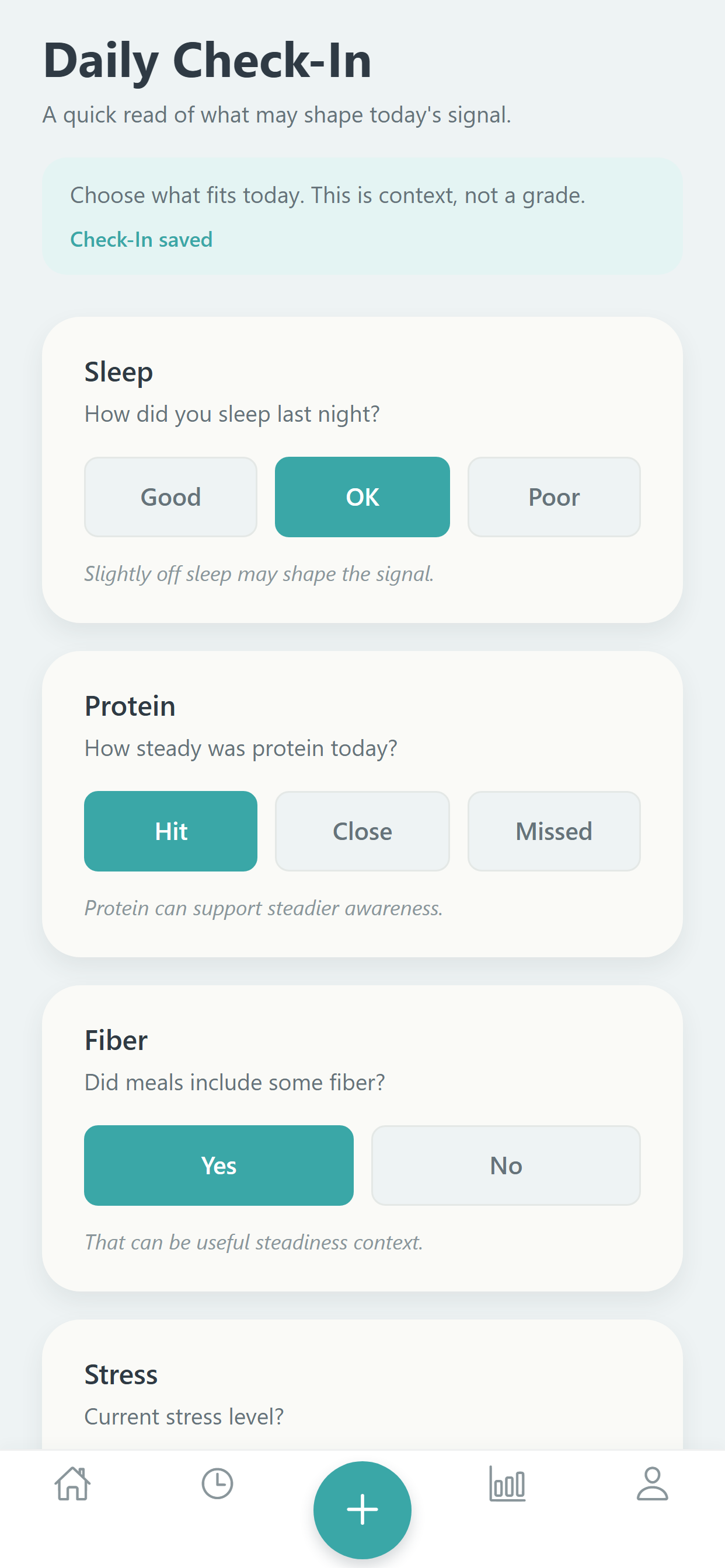 Daily Check-In